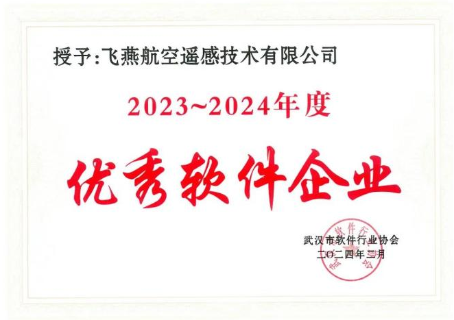 2023年度武漢市軟件行業(yè)“優(yōu)秀企業(yè)”、“優(yōu)秀工作者”稱號花落飛燕遙感